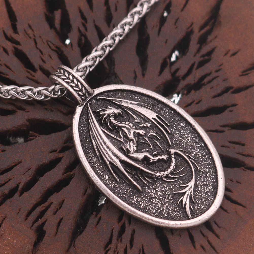 Dragon Totem Pendant Necklace - Viking Style Men's Jewelry