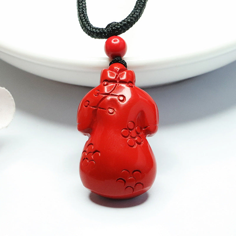 Red Sand Cheongsam Cinnabar Pendant