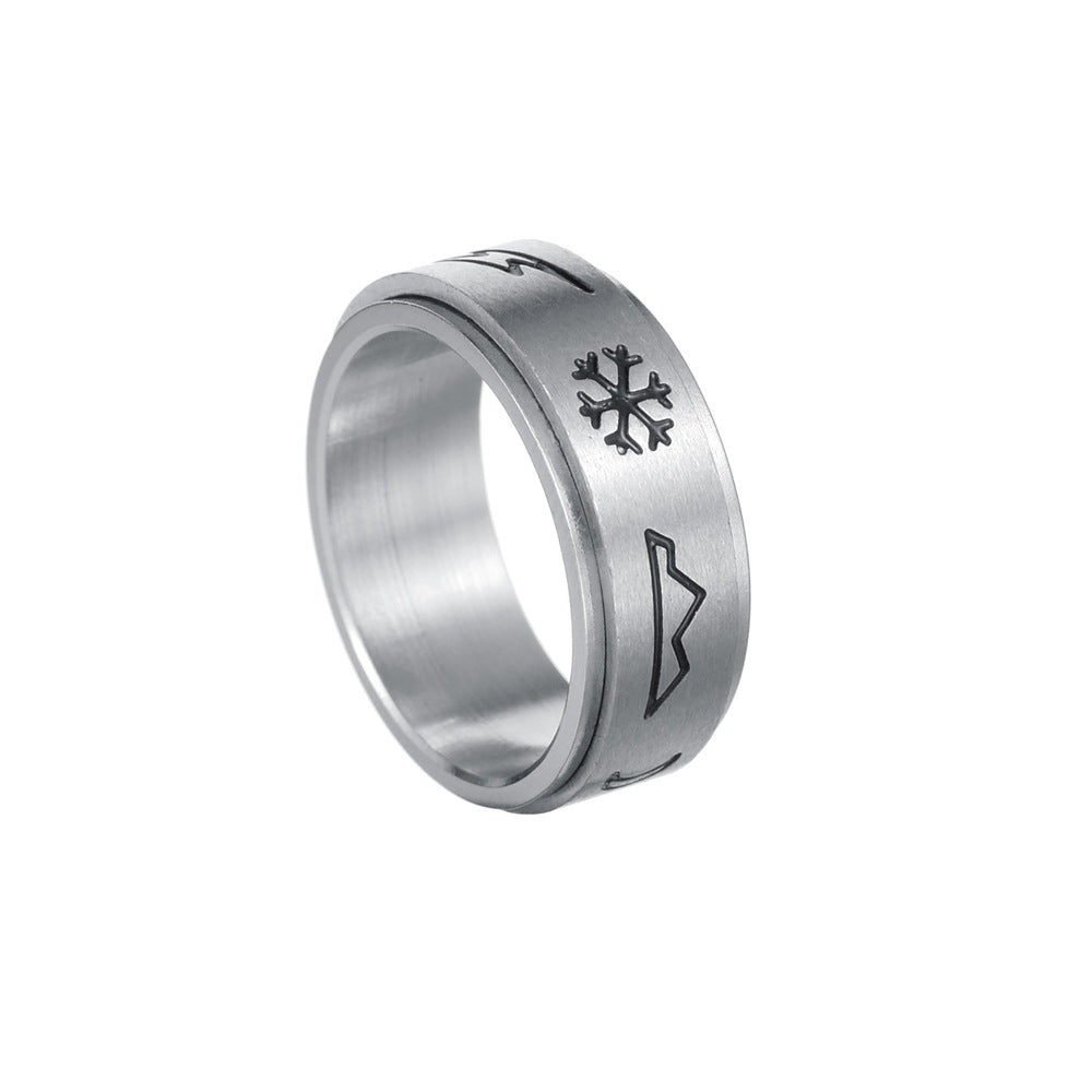 Wisteria Weather Animals Titanium Ring for Men