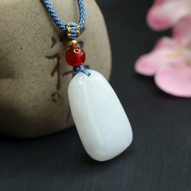 White Jade Fortune Necklace from Planderful Collection