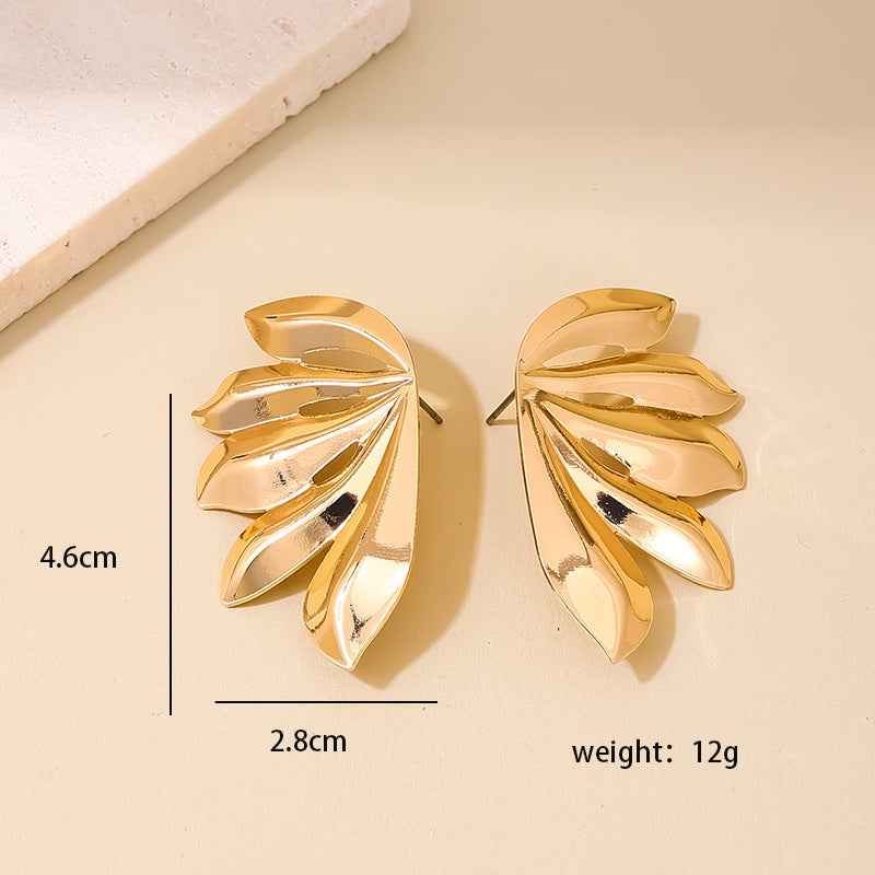 Symmetric Leaf Forest Earrings - Vienna Verve Collection