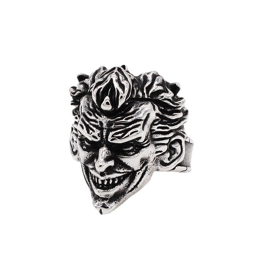 Men's Retro European Punk Rock Titanium Steel Ring