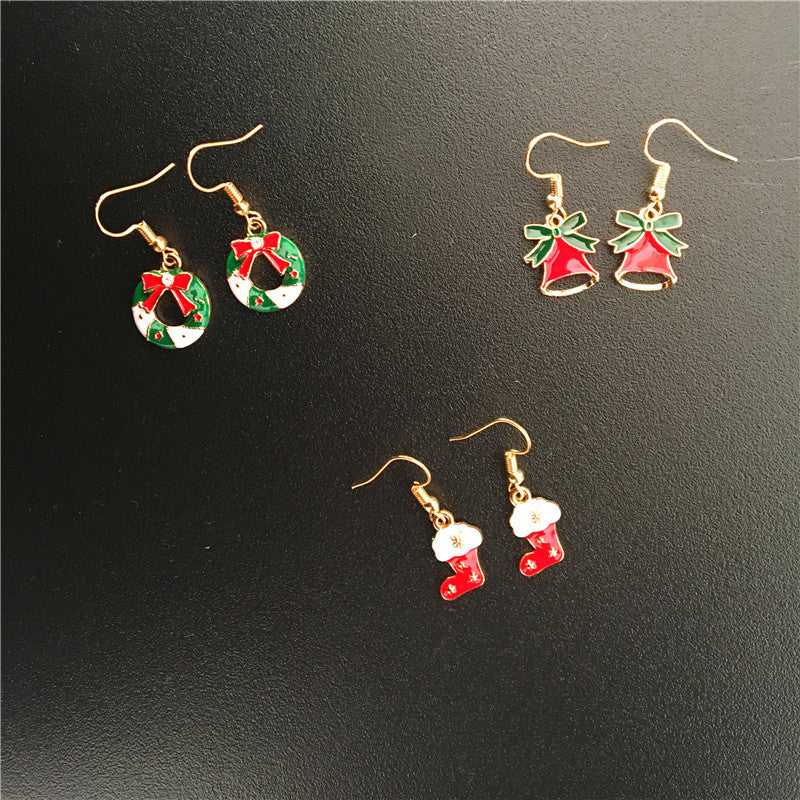 Festive Holiday Metal Earrings from Vienna Verve Collection