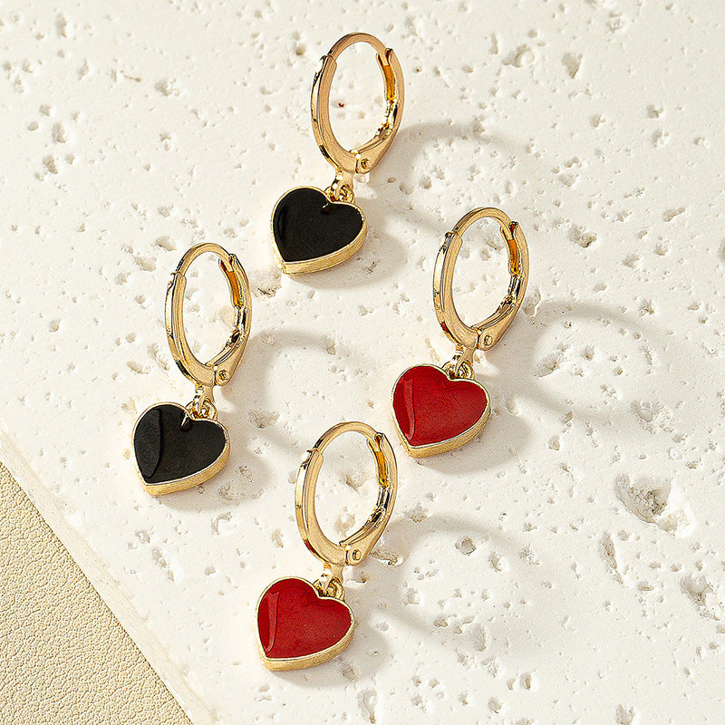 Romantic Glazed Love Earrings Set - Vienna Verve Collection