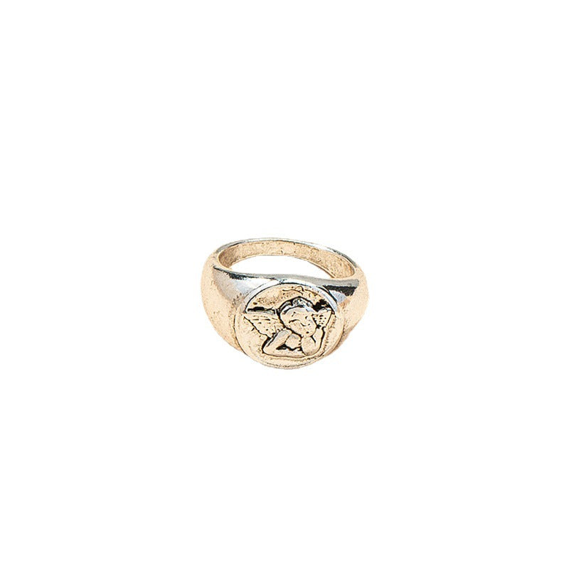 Heavenly Vintage Angel Ring - Vienna Verve Collection