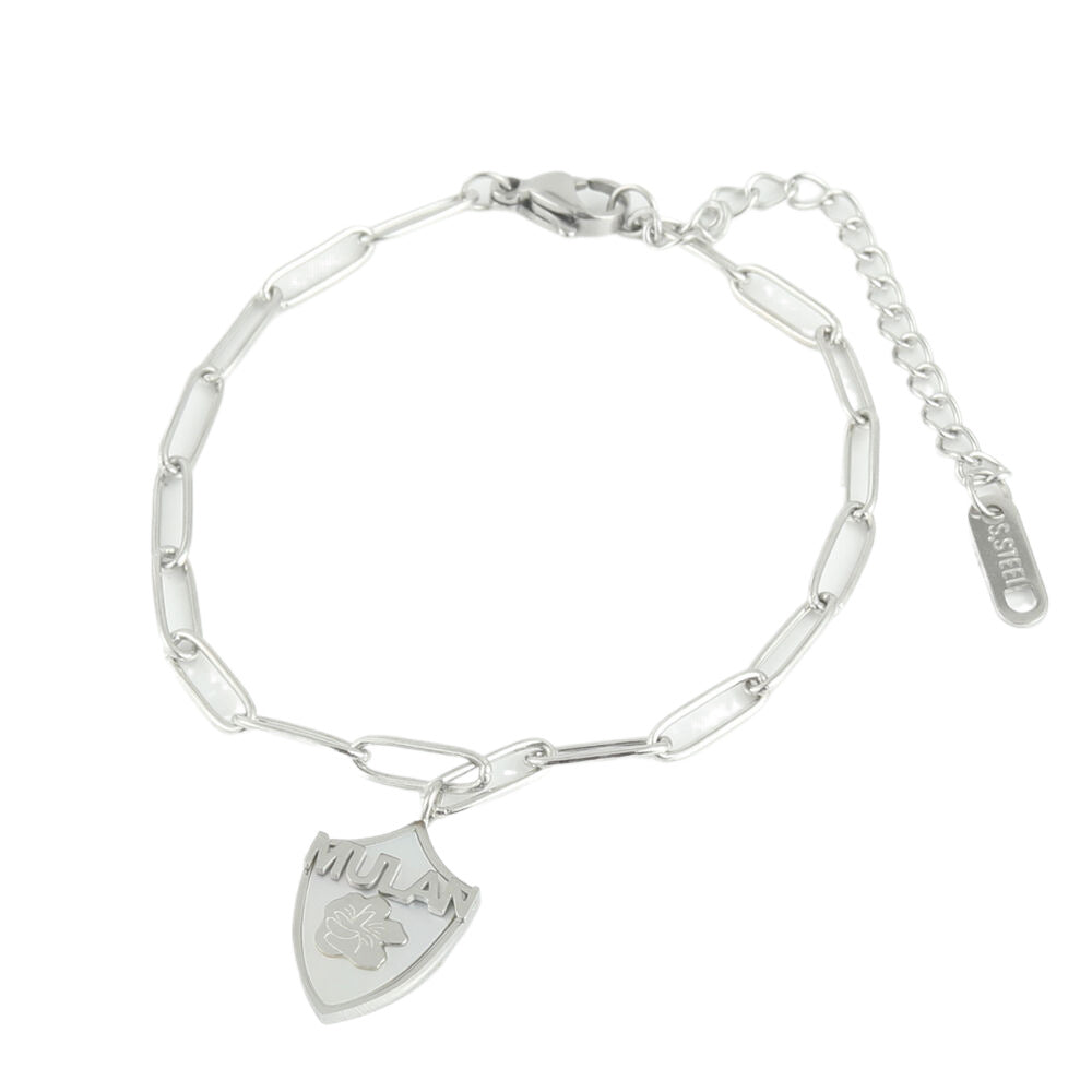 Chic Women's Titanium Steel Bracelet with Distinctive Design Elements