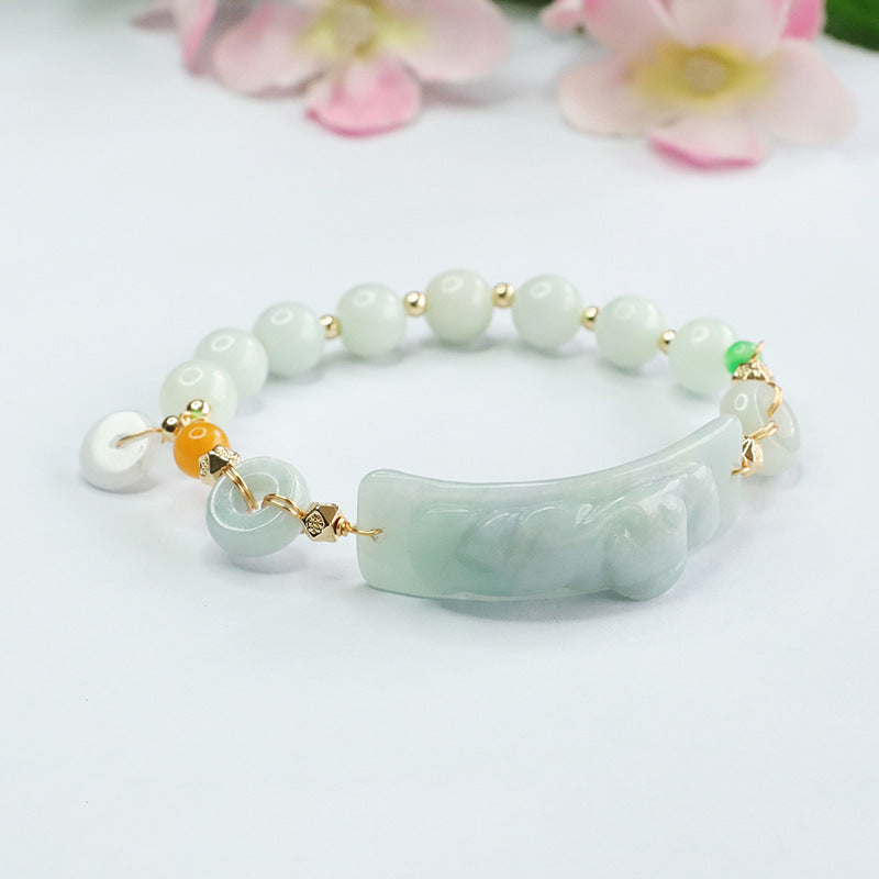 Fortune's Favor Sterling Silver Jade Bracelet