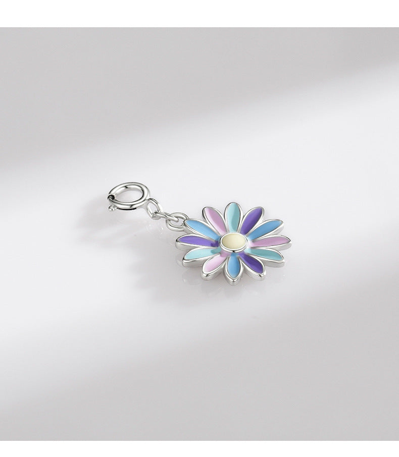 Sunflower Sterling Silver Pendant – Elegant and Versatile Japanese-inspired Jewelry