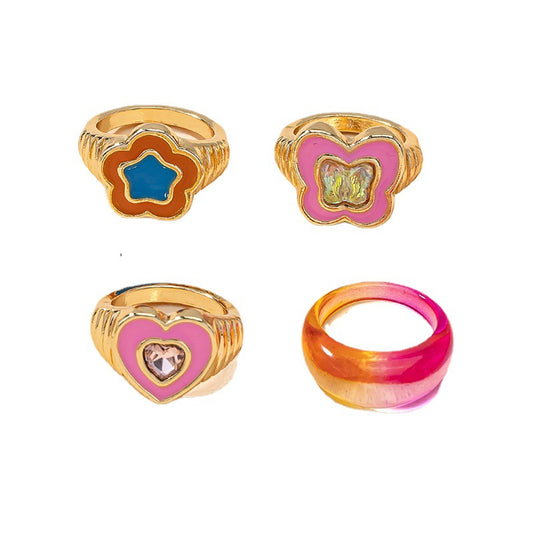 Colorful Butterfly Dream Ring - A Stylish Statement Piece