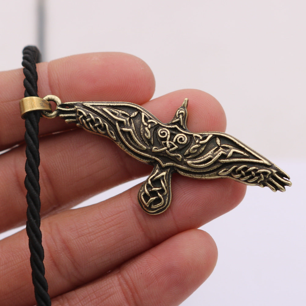 Viking Bird Necklace from the Norse Legacy Collection - Men's Fashion Jewelry with Animal Pendants