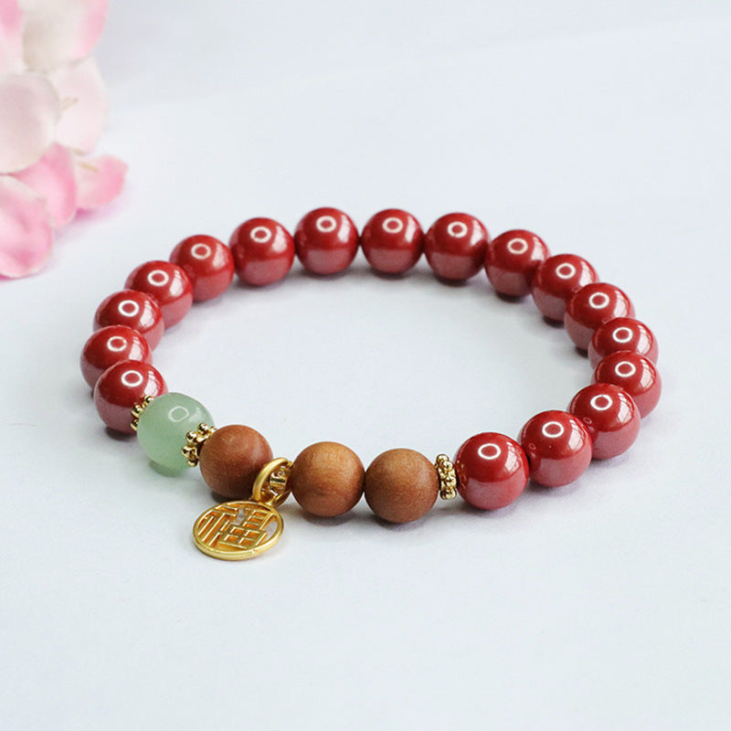 Emperor Sandalwood and Cinnabar Fortune Bracelet