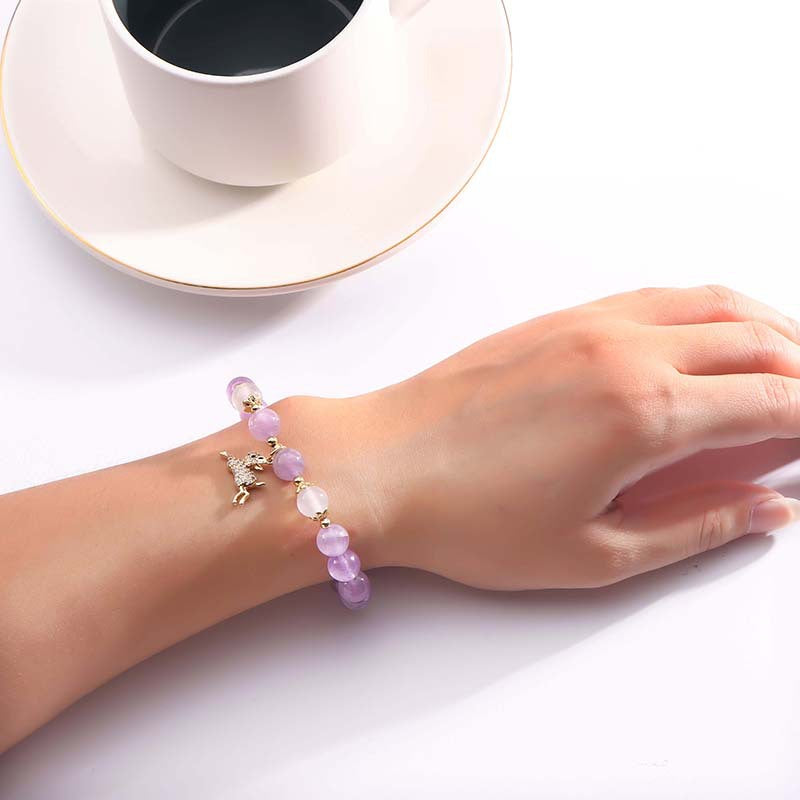 Dreamy Amethyst Sterling Silver Bracelet - Fortune's Favor Collection