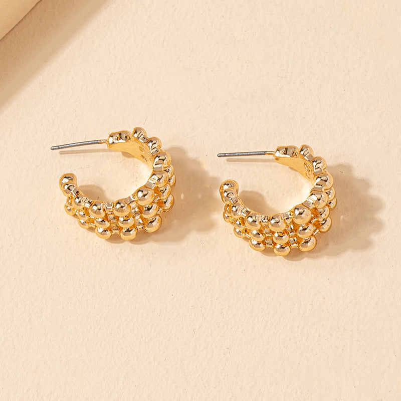 Stylish Bean-shaped Earrings from Vienna Verve Collection