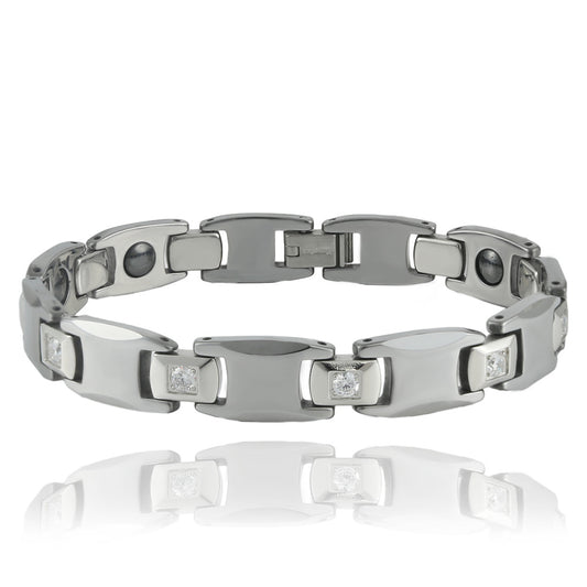 Punk-Inspired Unisex Titanium Steel Bracelet for Men and Women