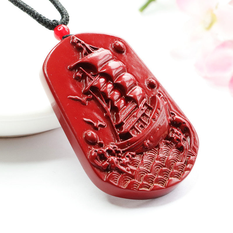 Cinnabar Pendant Smooth Sailing Pendant Jewelry