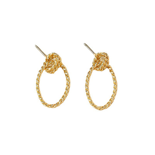 Cool Breeze Woven Metal Earrings - Vienna Verve Collection