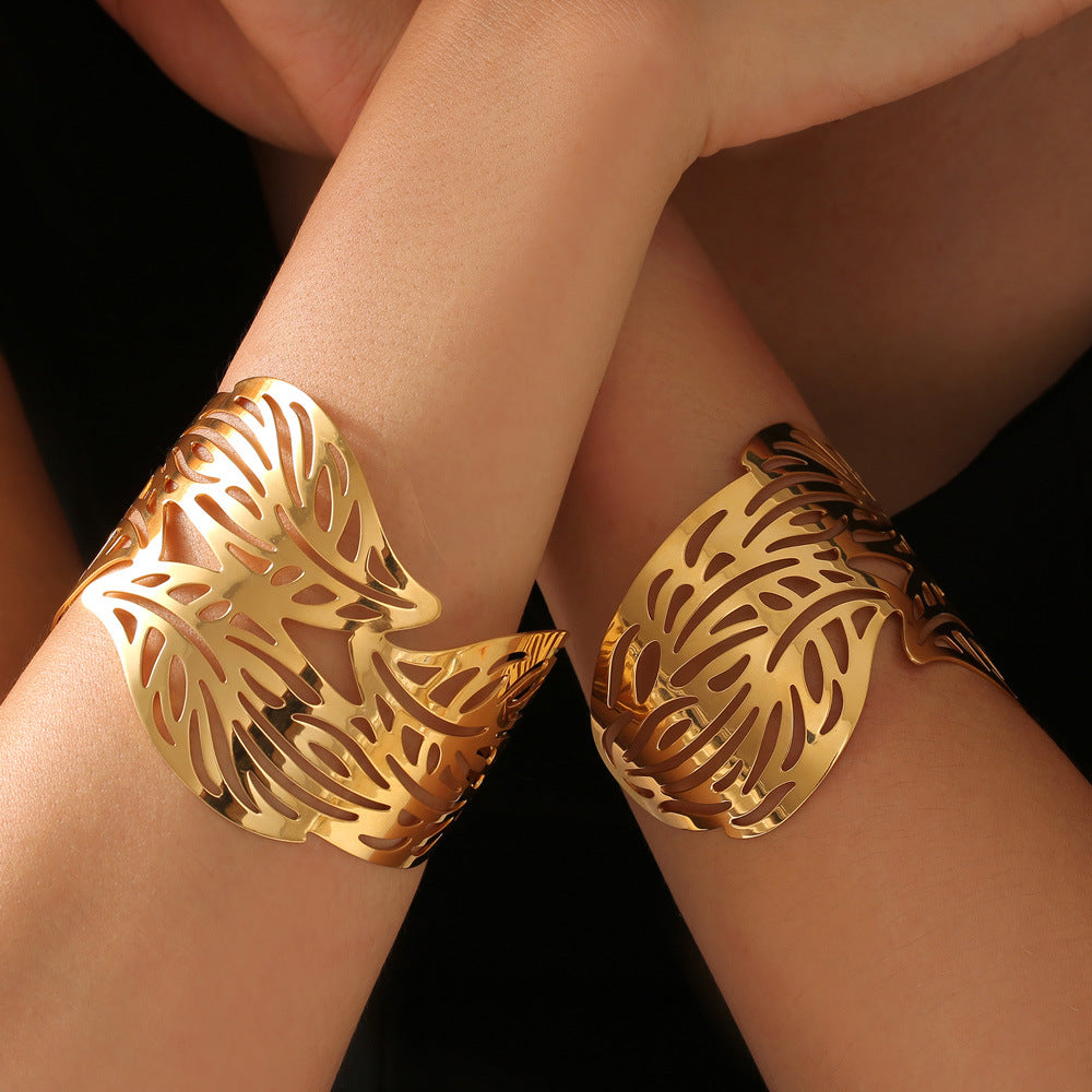 Mori Leaf Multi-Layer Gold Bracelet