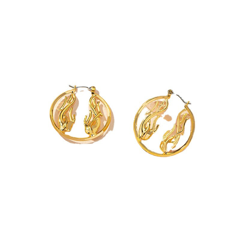 French Metal Design Earrings - Vienna Verve Collection