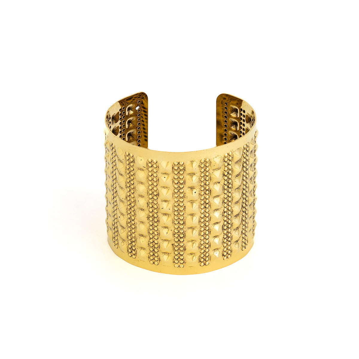 European Minimalist Punk Rivet Dots Bracelet from Vienna Verve Collection in Alloy