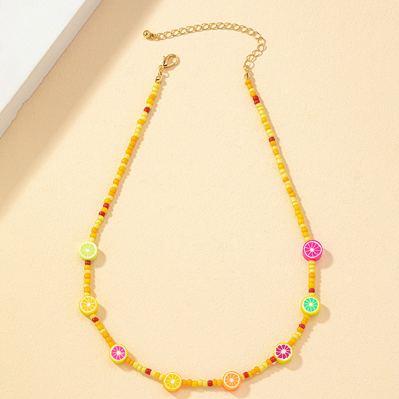 Colorful Handcrafted Beaded Necklace with a European Twist