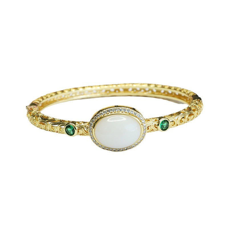 White Jade Fortune's Favor Bracelet