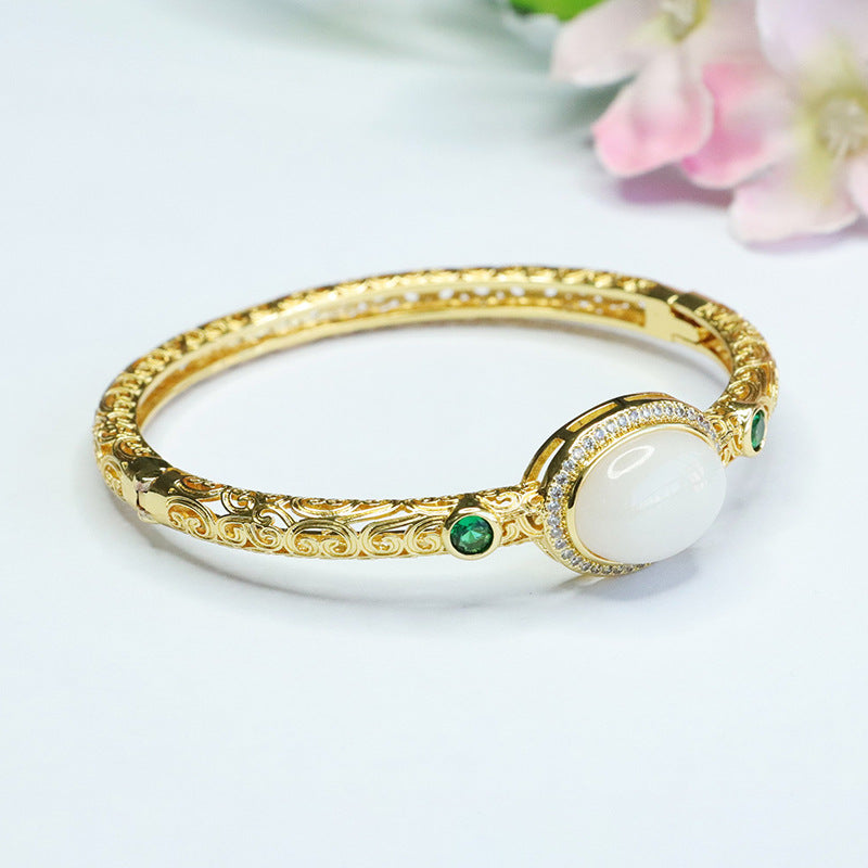 White Jade Fortune's Favor Bracelet