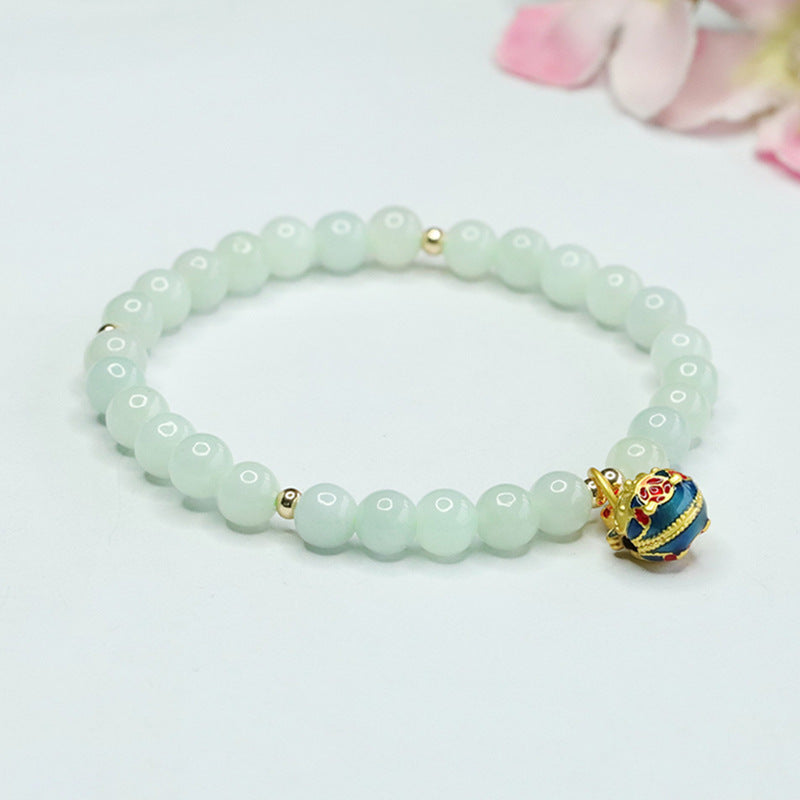 Auspicious Gold Beast Jade Bracelet