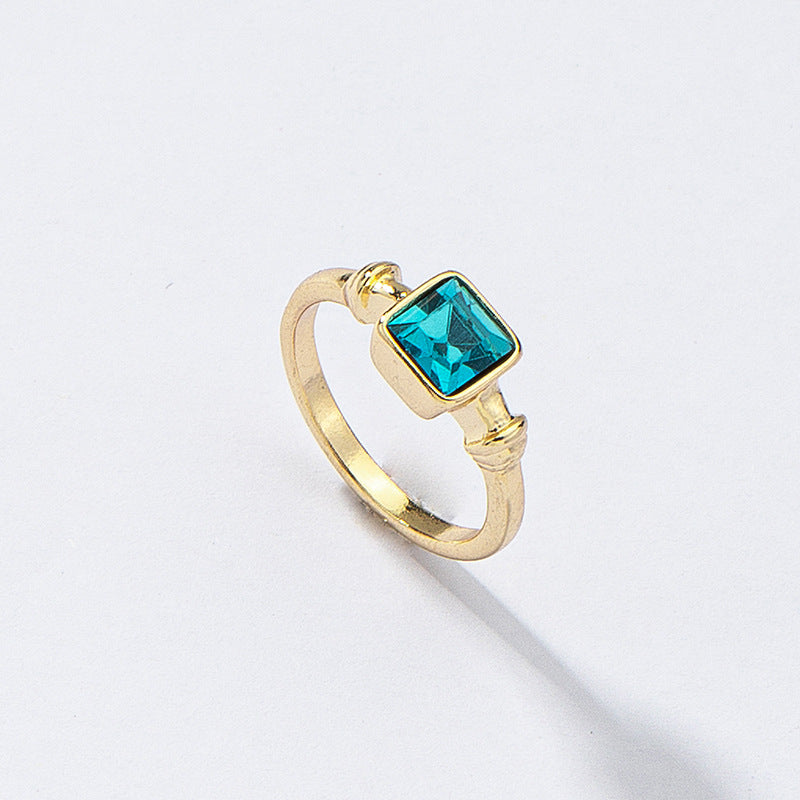 Wholesale Zircon Ring with Handmade Instagram Cross-Border Jewelry