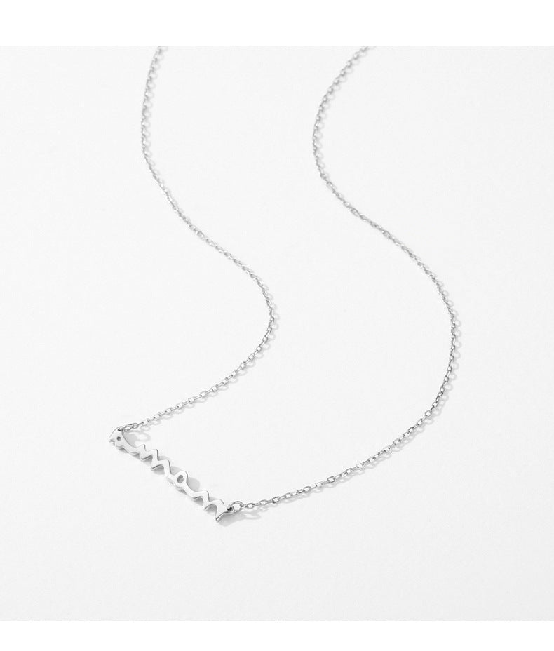 Simple Sterling Silver Clavicle Chain Necklace for Cross-border Fashion