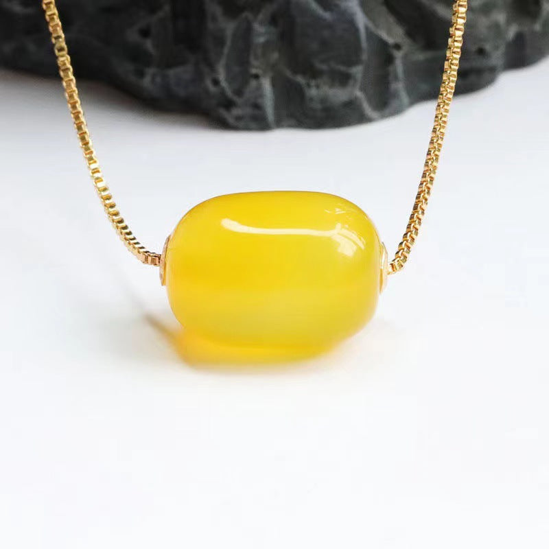 Golden Chalcedony Pendant Necklace from Fortune's Favor Collection