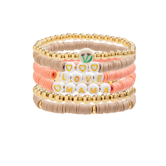 Versatile Commemorative Mom Bracelet Set - European and American Mother's Day Token for Female Hand Ornament