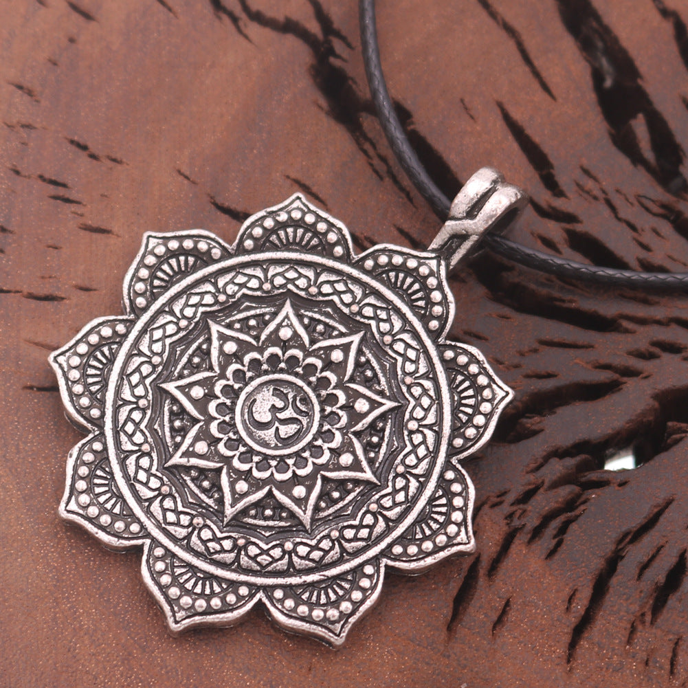 Mandala Flower Zen Necklace for Men