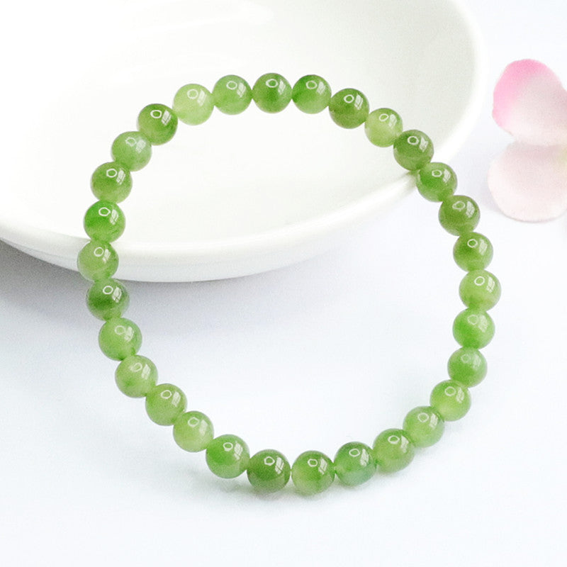 Fortune's Favor Sterling Silver Jade Bracelet