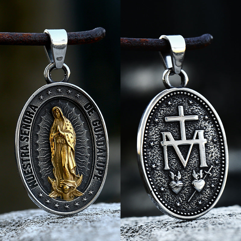 Wholesale Stainless Steel Venus Virgin Mary Pendant with Fine Polishing for Men