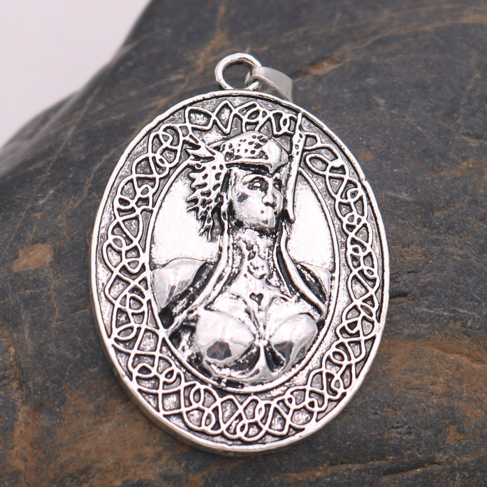 Viking Odina Women's Amulet Pendant Necklace in Norse Legacy Collection