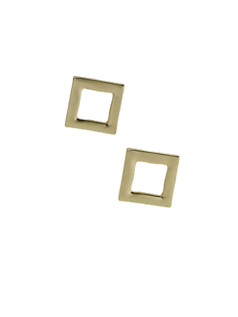 European Chic Square Earrings - Metallic Collection from Vienna Verve