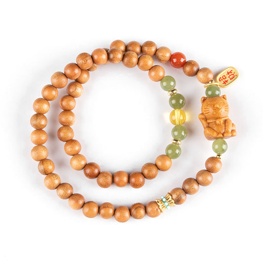 Elegant Sandalwood Sterling Silver Bracelet from Fortune's Favor Collection