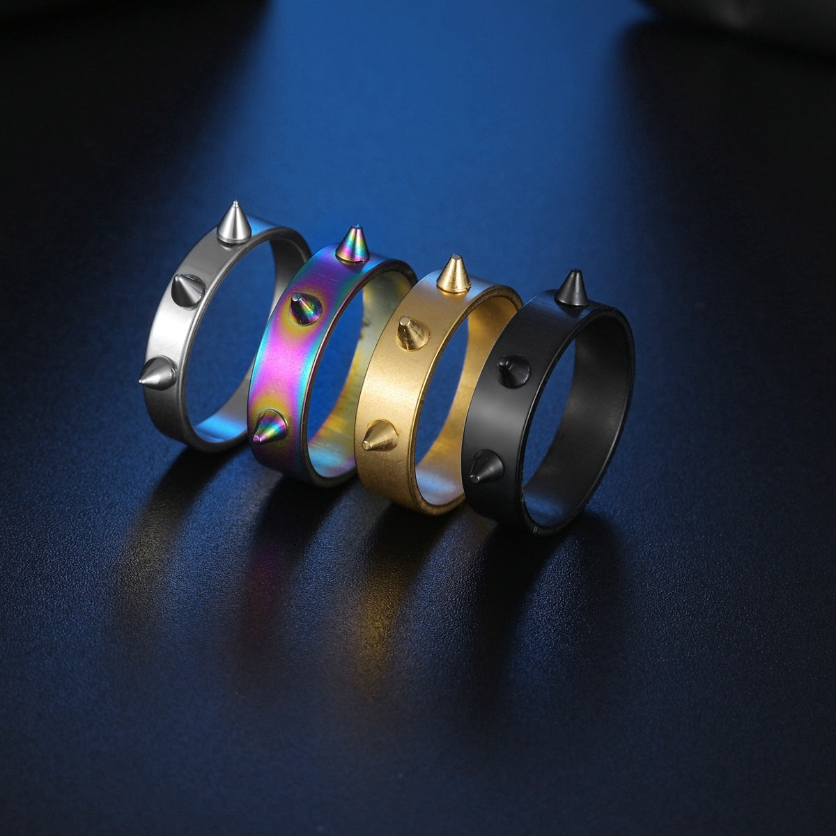 Wolf Proof Electroplated Steel Defense Ring for Men