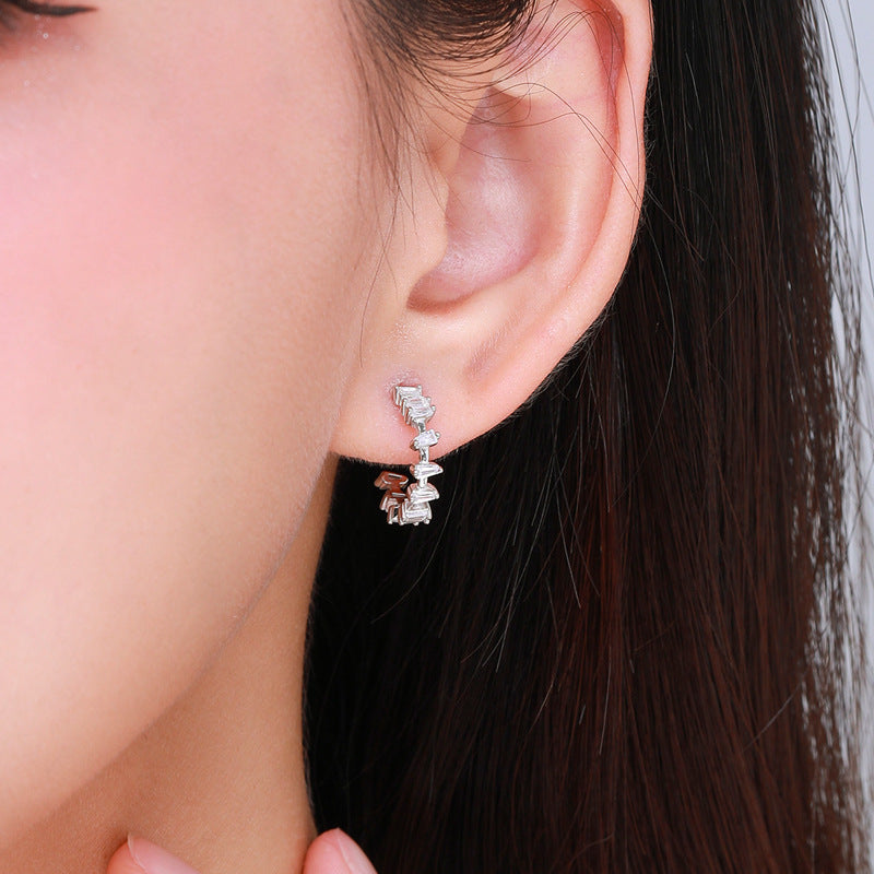 Everyday Genie Sterling Silver Zircon Earrings