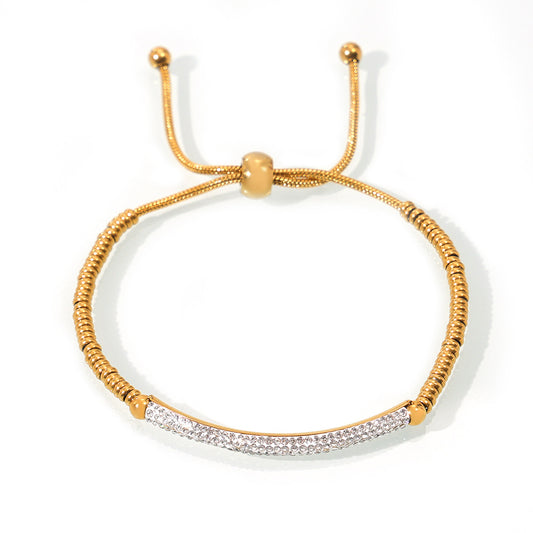 Luxury Geometric Snake Bone Chain Bracelet - Planderful Everyday Genie Collection