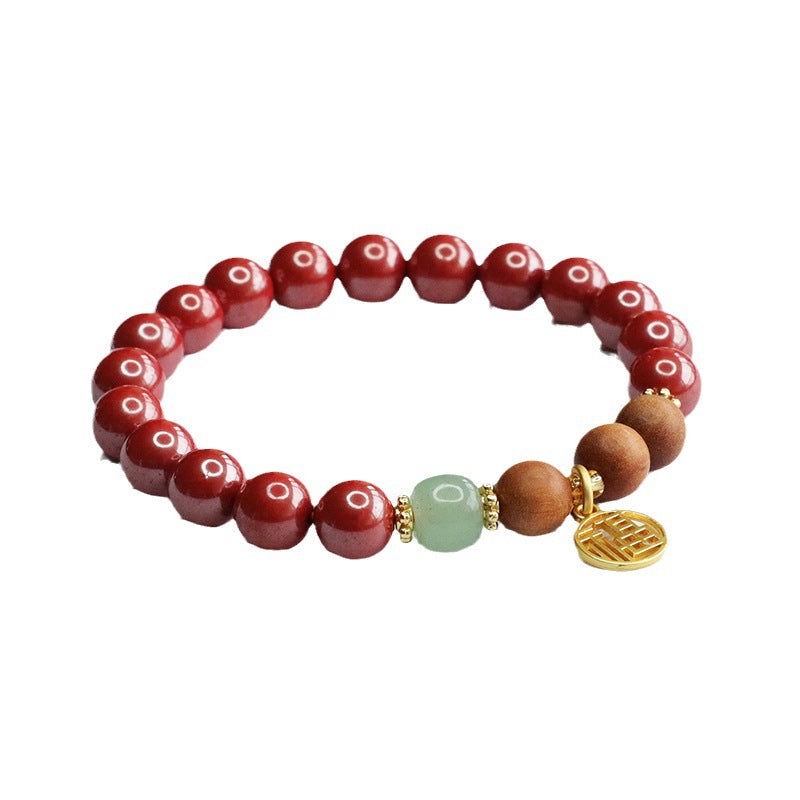 Emperor Sandalwood and Cinnabar Fortune Bracelet