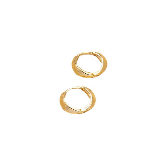 Chic Gold Metal Circle Earrings