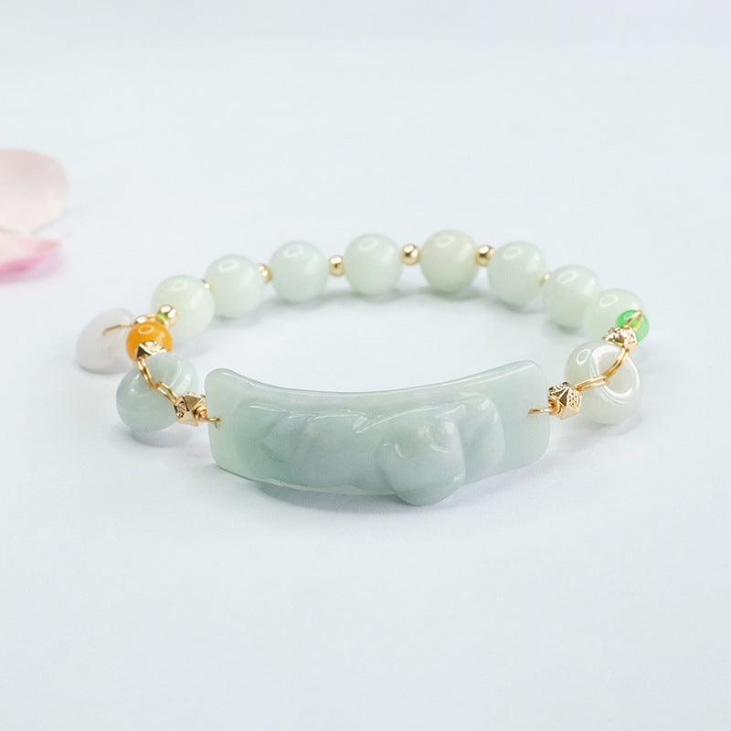 Fortune's Favor Sterling Silver Jade Bracelet