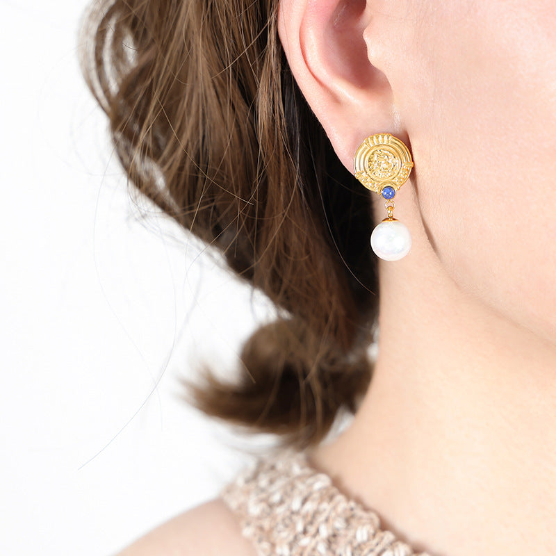 Bluestone pearl earrings online