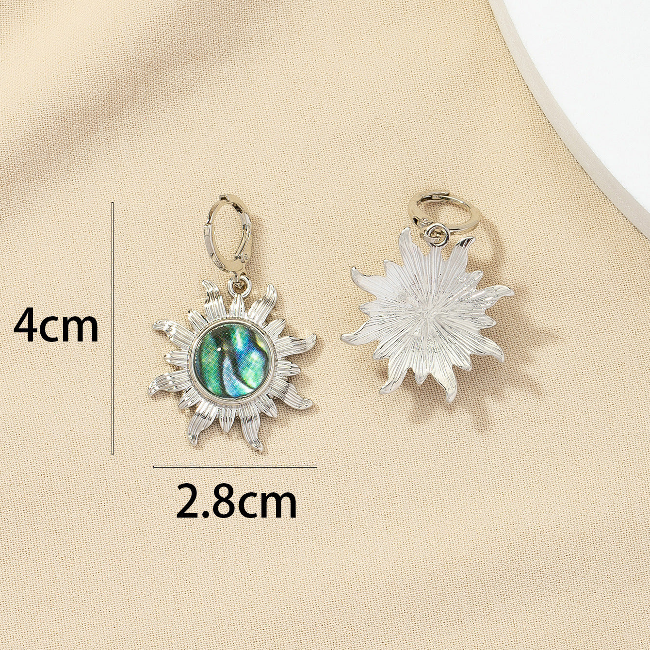 Sunflower Green Earrings - Vienna Verve Collection