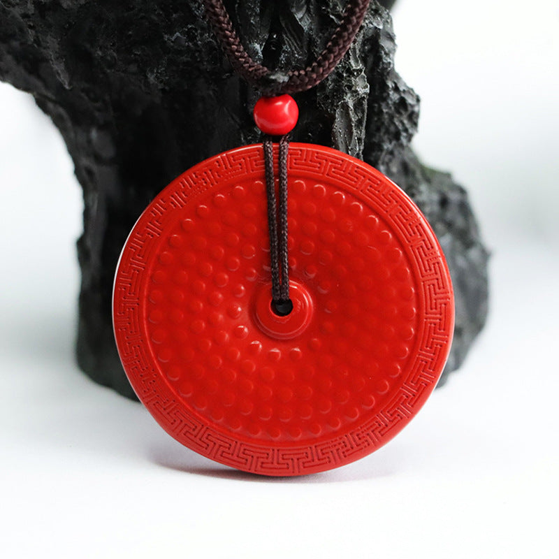 Red Sand Cinnabar Fortune Pendant