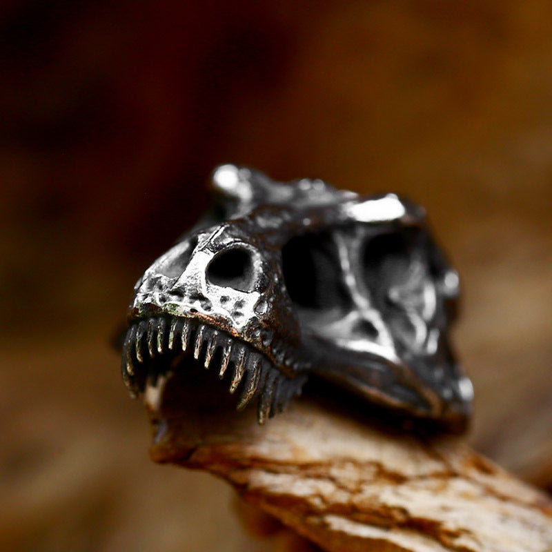 Vintage-Inspired Stainless Steel Cow Skull Pendant for Men - Wholesale Punk Style Jewelry