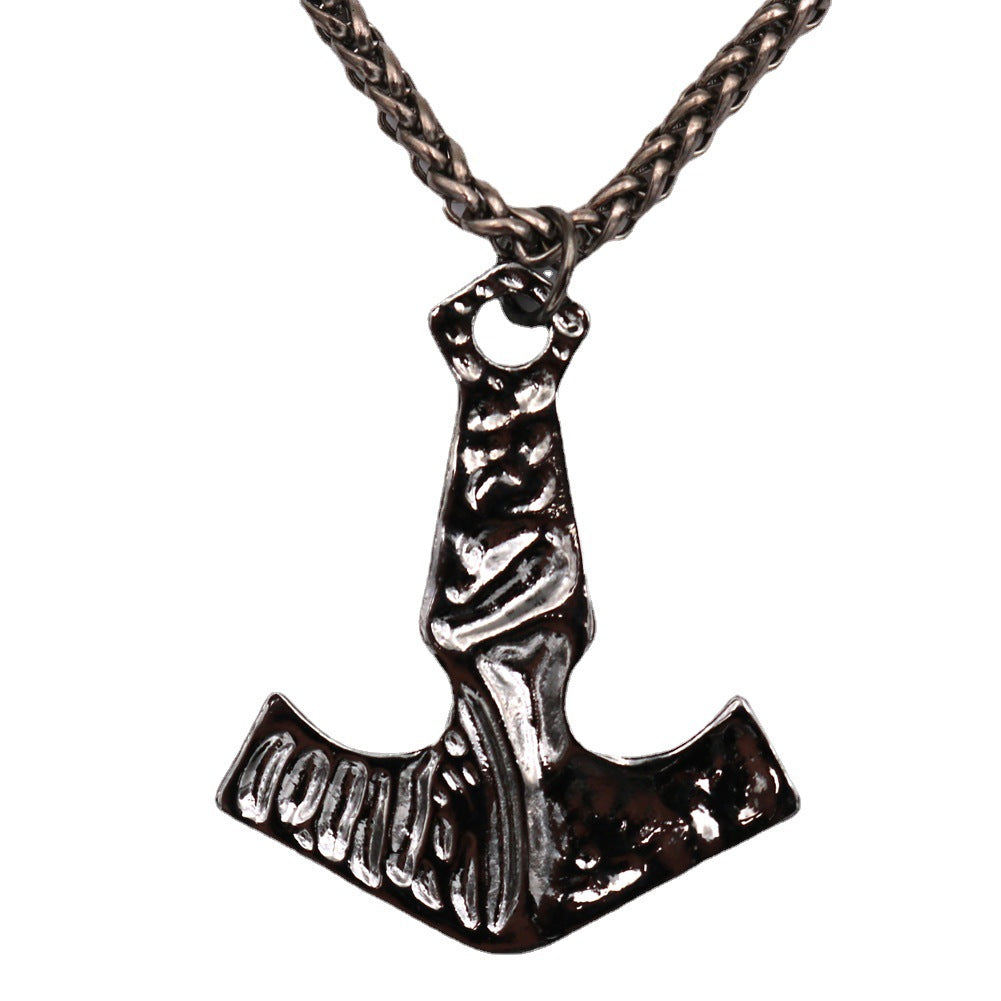 Viking Axe Metal Necklace: Norse Legacy Collection - Men's Protective Pendant