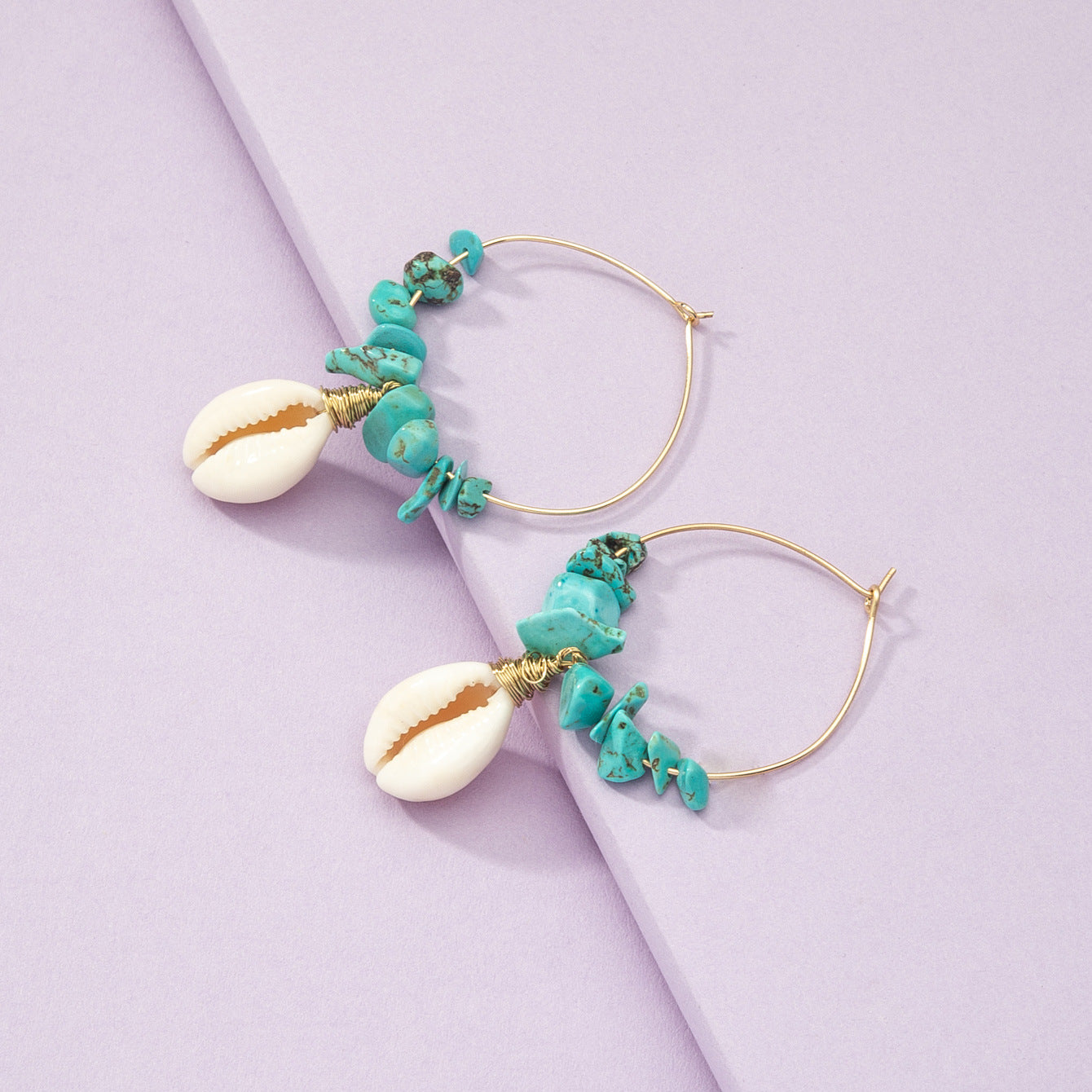 Luxe French Shell Earrings with a Sweet Twist