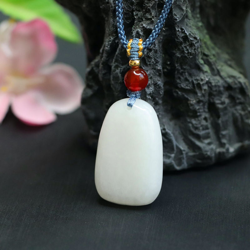 White Jade Fortune Necklace from Planderful Collection